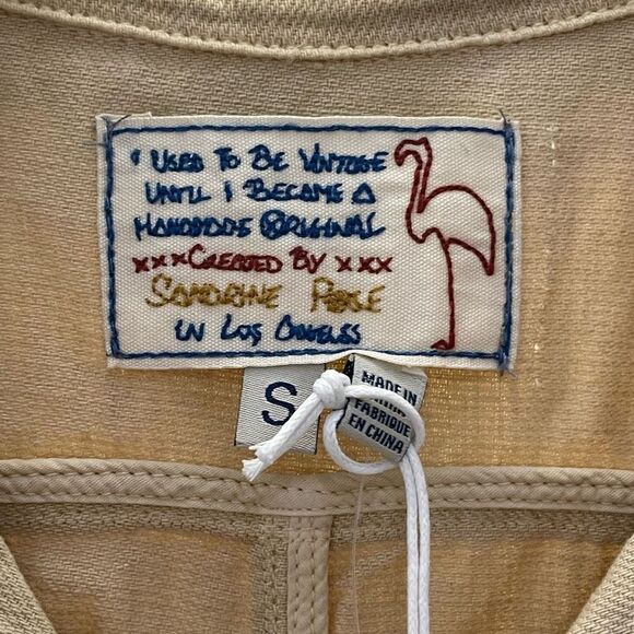 Sandrine Rose By Free People Women's Tan Jacket Sunflower Size Small and XS NWT - Picture 15 of 16